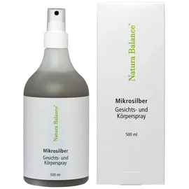 Natura Balance 500ml Microsilber Gesichts- und Körperspray Spray Microsilver Mikrosilber Silberspray BG Aftersun Sonnenbrand Silbercreme vegan
