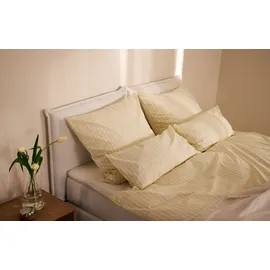 LeGer Home by Lena Gercke Linnea Streifendesign Gelb 135 x 200 cm + 2 x 40 x 80 cm