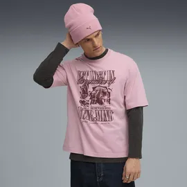 Puma Graphic Paradise Mindset Washed Boxy T-Shirt rosa XXL
