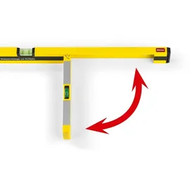 FLÜWA Wasserwaage - 80 cm - schwarz/gelb