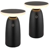 bmf-versand Tischlampe Schwarz 2 St.