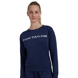 TOM TAILOR Langarmshirt Loungewear Sweatshirt blau