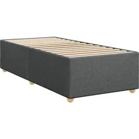 vidaXL Boxspringbett 100 x 200 cm Dunkelgrau