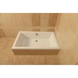 Polysan Deep Rechteck-Duschwanne 110x90x26cm, tief, weiß