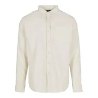 URBAN CLASSICS Corduroy Langarmhemd White S