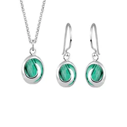 Elli Edelsteine 925 Sterling Silber Grün Damen 