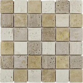 KNG Mosaikfliese Marmor Rustica multicolor 30 x 30 cm 12 St.