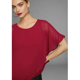 LAURA SCOTT Chiffonbluse rot 48