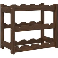 vidaXL Weinregal 43 x 25 x 38 cm Braun
