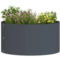 vidaXL Pflanzenring Anthrazit 40 x 40 x 20 cm Stahl