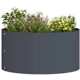 vidaXL Pflanzenring Anthrazit 40 x 40 x 20 cm Stahl