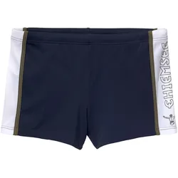 Boxer-Badehose CHIEMSEE, Herren, Gr. 8, N-Gr, blau (marine), Polyamid, LYCRA, kontrastfarbene Details, Badehosen, mit Kontrasteinsätzen