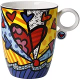 GOEBEL Romero Britto Kaffeebecher aus Fine Bone China A New Day - Pop Art, Maße: 9,5cm x 13cm x 11cm, 66-452-83-1