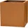 Vivanno Block 40 x 40 x 40 cm Rostbraun