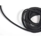 Matsa 25 m runde Schnur, 5 mm, weich, elastisch, für Armbänder, Haare, Hosenträger, Basteln, Kleidung, Nähen, Dunkelgrau, 25 m