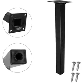 MS Beschläge 300mm Stilvolles 4er Set Möbelbeine Stützfüße Schwarz eckig Möbelfüße Sofafüße