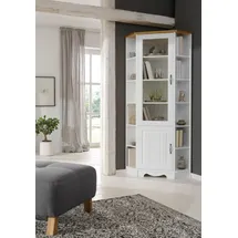 OTTO home Eckvitrine Trinidad 188 x 0 x 0 cm Gold/Weiß