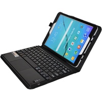 MQ21 für Galaxy Tab S2 9.7 - Bluetooth Tastatur Tasche mit Touchpad für Samsung Galaxy Tab S2 LTE T815, T819, Tab S2 WiFi T810, T813 | Hülle mit Tastatur und Touchpad | Tastatur Deutsch QWERTZ