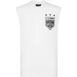 PLEIN SPORT Herren Shirt TIGER CREST EDITION, Wei? 112, M