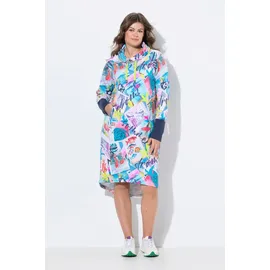 laurasøn Jerseykleid Sweatkleid Blau XL