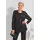 GOLDNER Chiffonbluse Edle Pailletten-Jacke schwarz 42