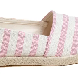Gottstein Camping Linen Espadrilles Mit Kautschuksohle, Aus recyceltem Leinenstoff, Für Drinnen als auch für Draußen - Rosa - 40