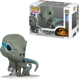 Funko Jurassic World Dominion Velociraptor Blue & Beta 9 cm Sammelfigur