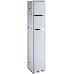 Emco Unterputz-WC-Modul Asis Public 978305052 aluminium, Türanschlag rechts, Rahmen separat