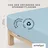 Baumwolle 90 x 190 - 100 x 220 cm blue light