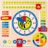 Small Foot Company small foot Lerntafel Datum, Uhr- Jahreszeiten