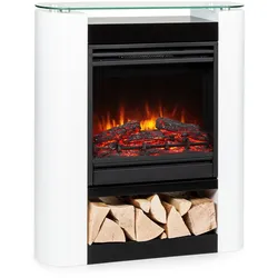 Studio 5 Arc  Elektrokamin 1800 W LED-Flammen Heizlüfter Fernbedienung Weiß