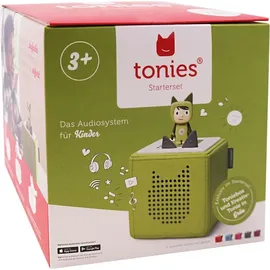 Tonies Toniebox Starterset grün mit Kreativ-Tonie