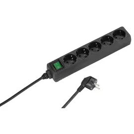 Vivanco Steckdosenleiste 1,4 m Schwarz 5 St.