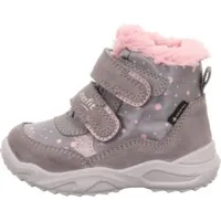 superfit Klettstiefel Grau/Rosa 20