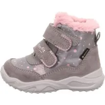 superfit Klettstiefel Grau/Rosa 20