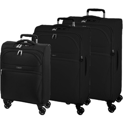 d&n Travel Line 9104 Kofferset 55/67/78 cm   4 Rollen - Schwarz