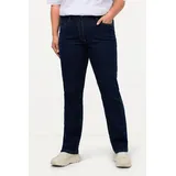 Ulla Popken Damen große Größen Übergrößen Plus Size Jeans Mandy, gerades Bein, Stretch, 5-Pocket-Form Blue Denim 50 702859902-50 - 40W / 32L