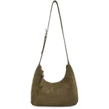 FredsBruder Velvet Wild Umhängetasche Leder Braun/Khaki