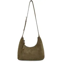 FredsBruder Velvet Wild Umhängetasche Leder Braun/Khaki