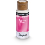 Rayher Extreme Sheen Metallic-Farbe, pink, Flasche 59 ml, Acrylfarbe metallic, patentierte Rezeptur, 35014264