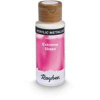 Rayher Extreme Sheen Metallic-Farbe, pink, Flasche 59 ml, Acrylfarbe metallic, patentierte Rezeptur, 35014264