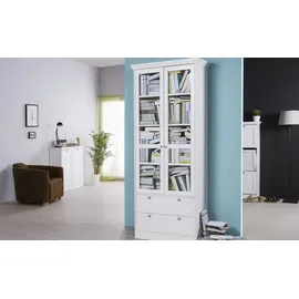 Finori Vitrine Laurito 80 x 45 x 200 cm Weiß