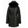 Hollert Lammfellmantel - Kate Damen Wintermantel Ledermantel Größe XL, Farbe Schwarz - XL