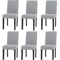 Mendler 6er-Set Esszimmerstuhl Littau, Stuhl Küchenstuhl Hochlehner, Stoff/Textil Cord