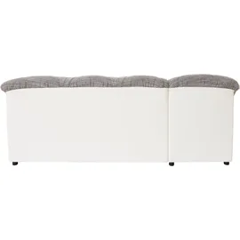 DOMO collection Eckcouch Kunstleder 3-Sitzer Grau
