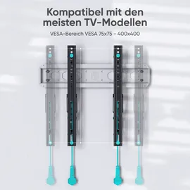 ONKRON TV Wandhalterung 32-70 60 kg, schwarz-weiß