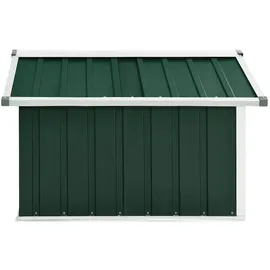 vidaXL Mährobotergarage 92x97x63 cm Verzinkter Stahl Grün