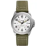 Fossil Bronson uhr für Herren, Quarzwerk mit Leder-, Nylon- oder Edelstahlarmband, Grün, 40MM