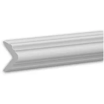 PROFHOME DECOR Kantenschutz-Profil Stuckleiste Weiß 2 St. 200 x 3,1 x 3,1 cm