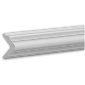 PROFHOME DECOR Kantenschutz-Profil Stuckleiste Weiß 2 St. 200 x 3,1 x 3,1 cm